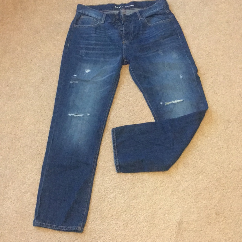 Old Navy boyfriend buttonfly jeans